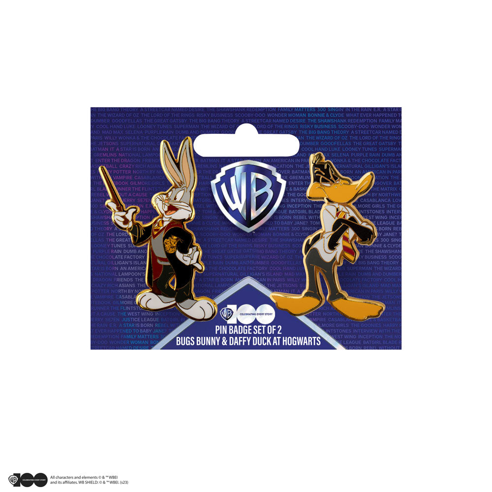 Pin's Bugs Bunny e Daffy Duck em Hogwarts 