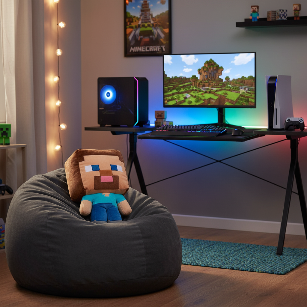 Almofada Minecraft - Steve