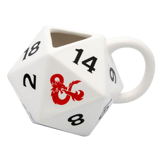 Taza 3D de Dragones y Mazmorras - Dados 