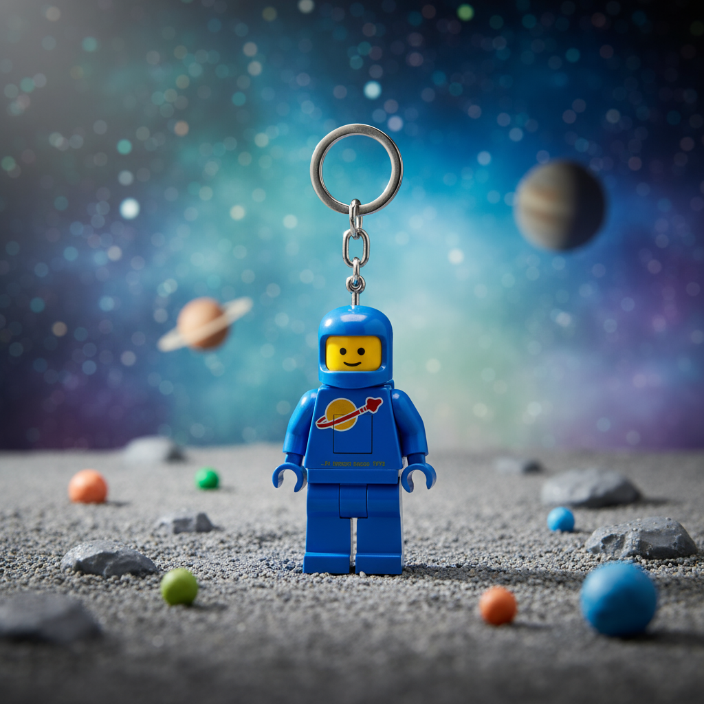 Portachiavi luminoso LEGO - Astronauta blu