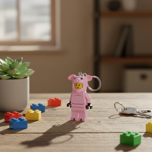 Llavero iluminado LEGO - Hombre Cerdo