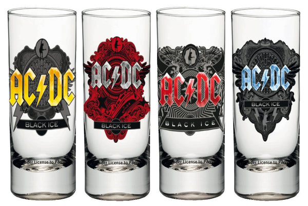 Juego de 4 vasos de chupito de AC/DC