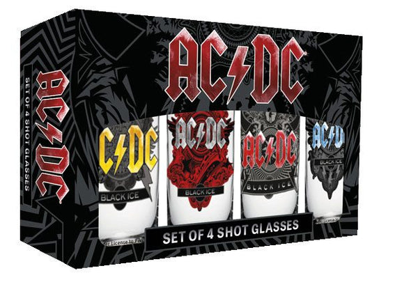 Juego de 4 vasos de chupito de AC/DC