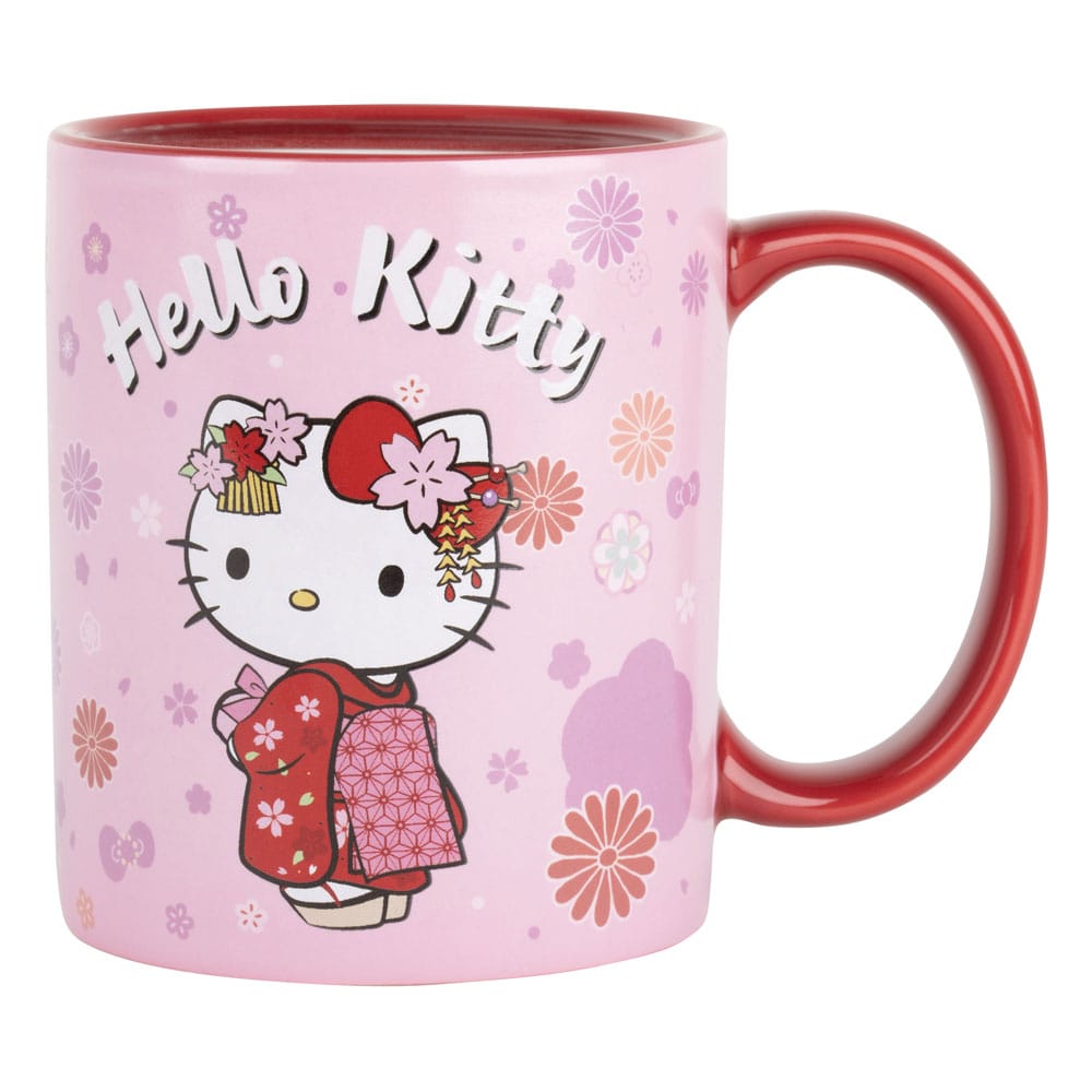 Tazza termoreattiva Hello Kitty - Kimono Rosso
