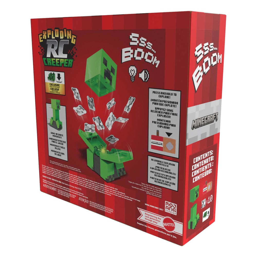 Figura de Minecraft a radiocontrol: Creeper explosivo