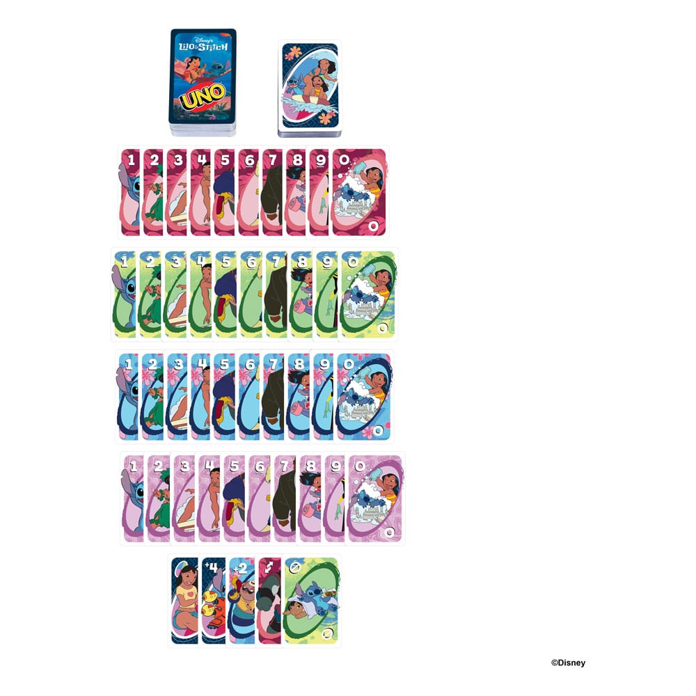 Jeu de cartes UNO - Lilo & Stitch