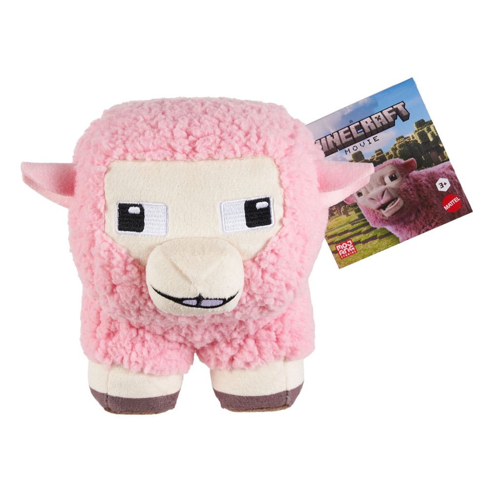 peluche minecraft le film mouton rose mattel