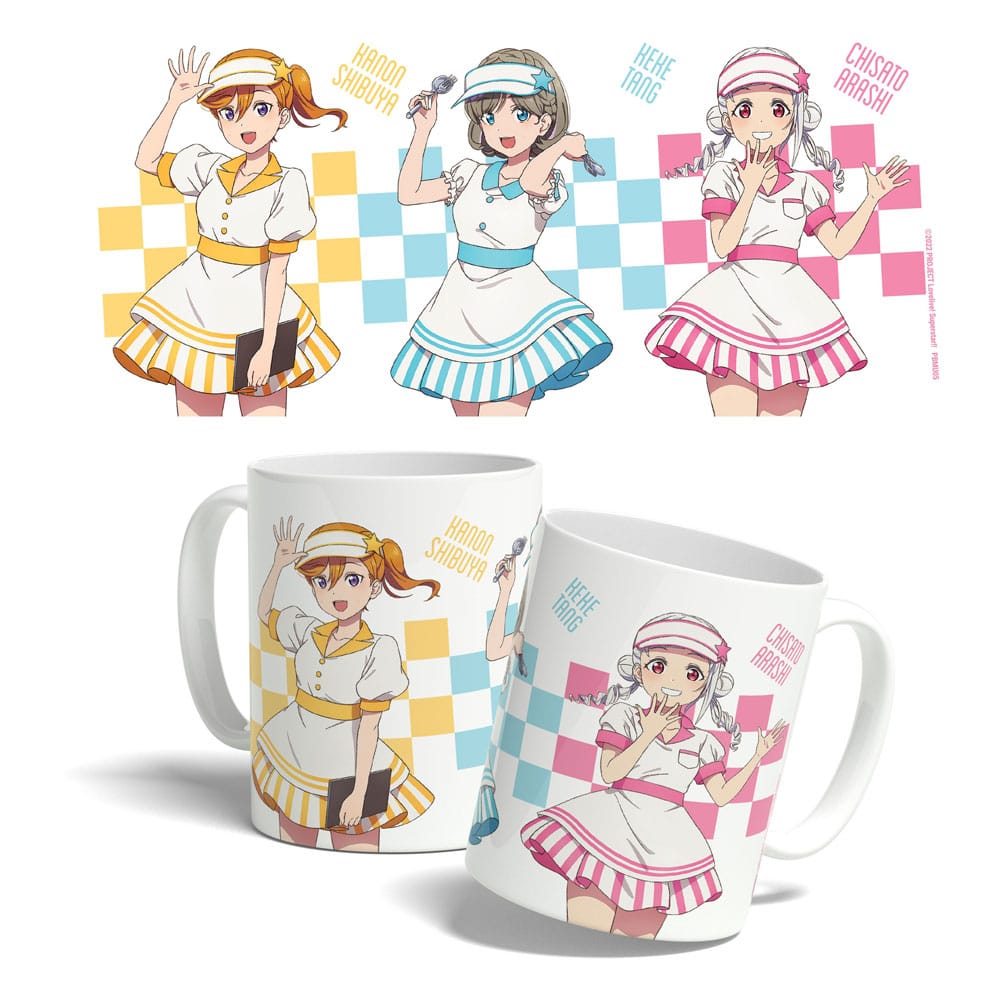 Taza ¡Ama vive! ¡¡Superestrella!! Kanon, Keke, Chisato 