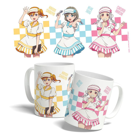 Taza ¡Ama vive! ¡¡Superestrella!! Kanon, Keke, Chisato 