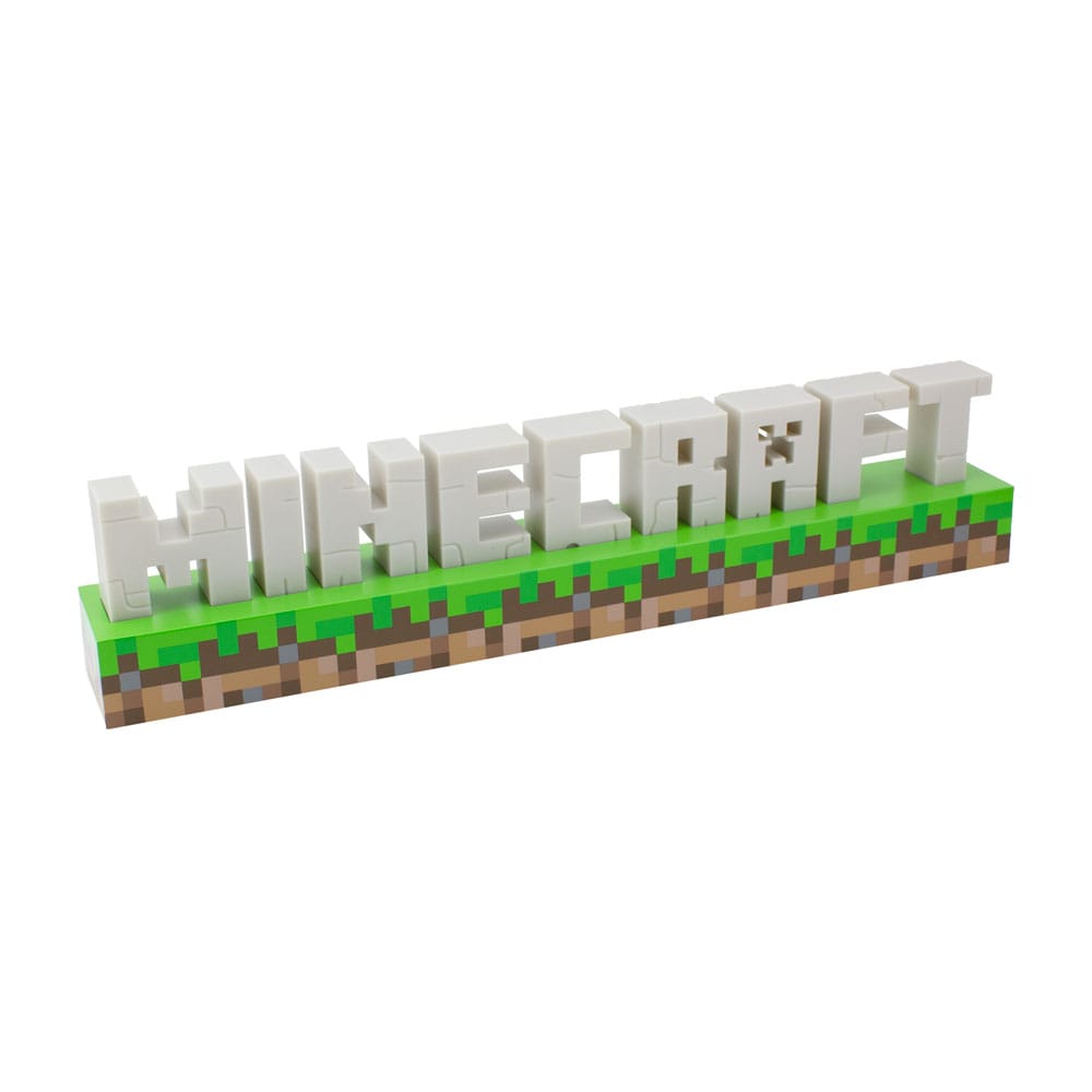 lampe minecraft logo paladone