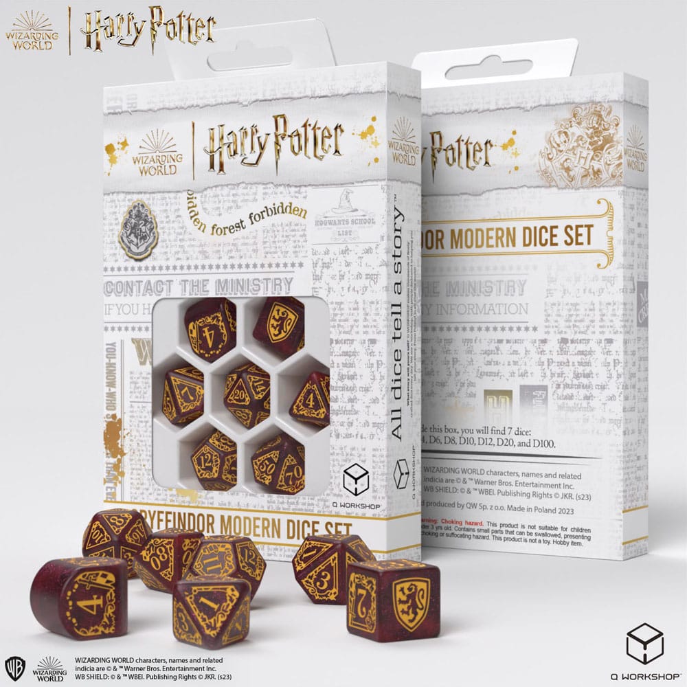 Juego de dados de Harry Potter - Gryffindor 