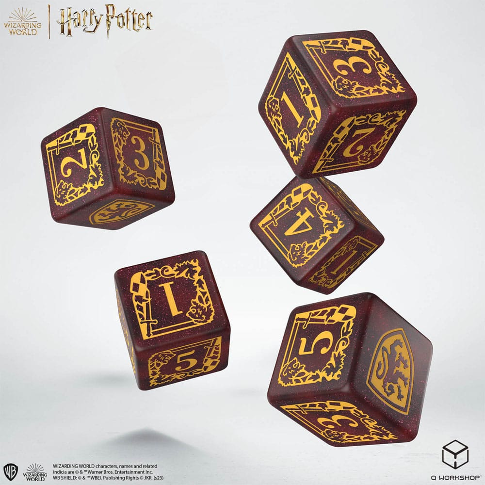 Harry Potter dobbelset met etui - Gryffindor