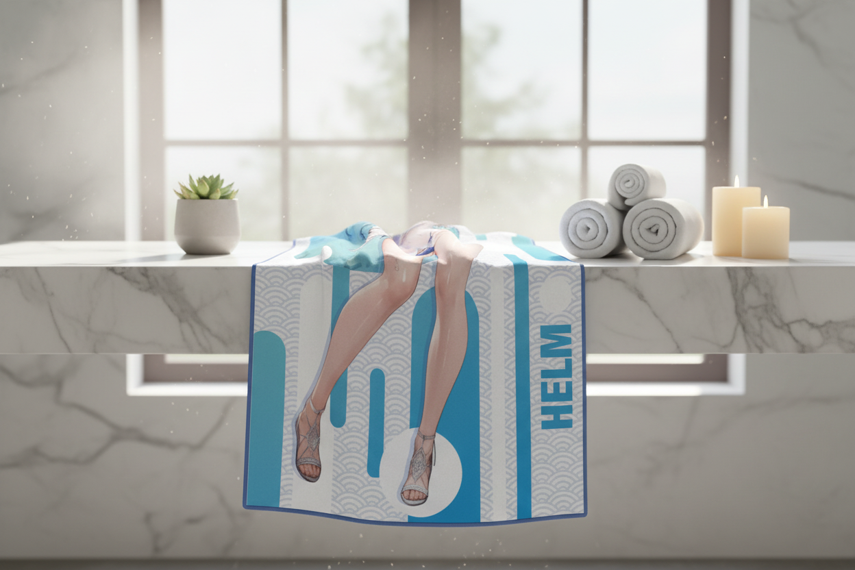 Asciugamano da bagno Dea della Vittoria: Nikke - Helm Ver. 01