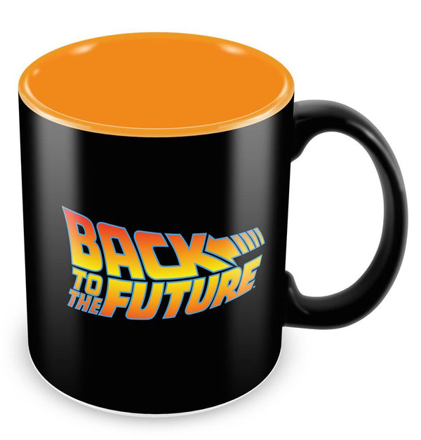 Mok met het logo van Back to the Future 