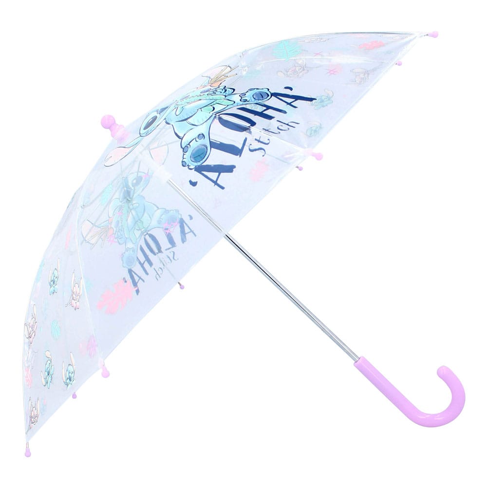 リロ＆スティッチ 子供用傘 - スティッチ＆エンジェル 雨の日