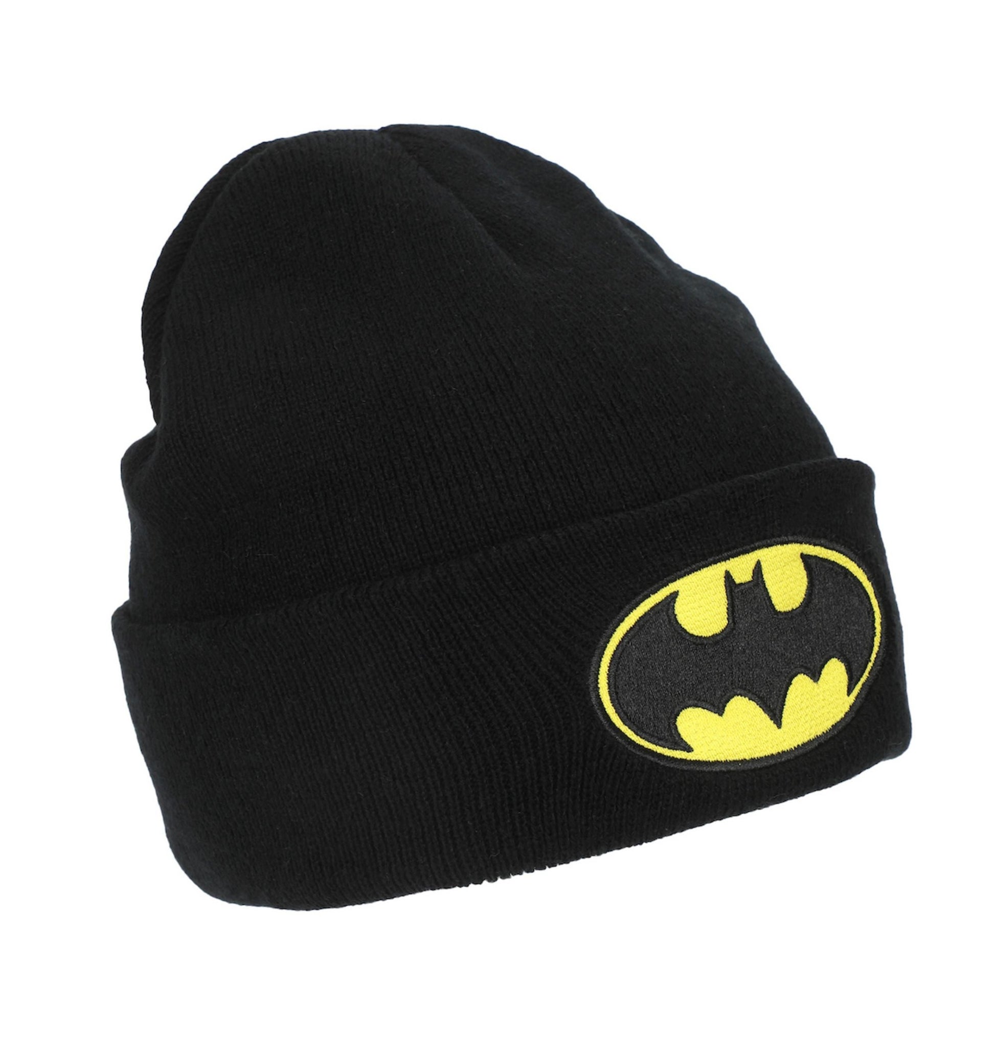 Bonnet noir Batman avec logo