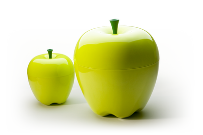 Caja de manzana verde