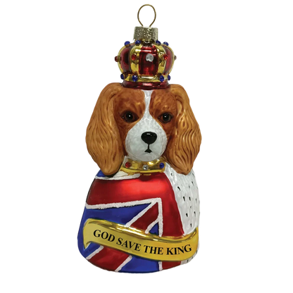 Boule de Noël God Save the King Charles Blenheim