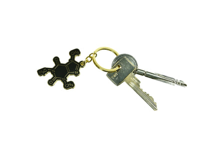 Coffee Molecule Keychain