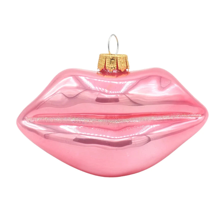 Adorno Navideño Labios Rosados