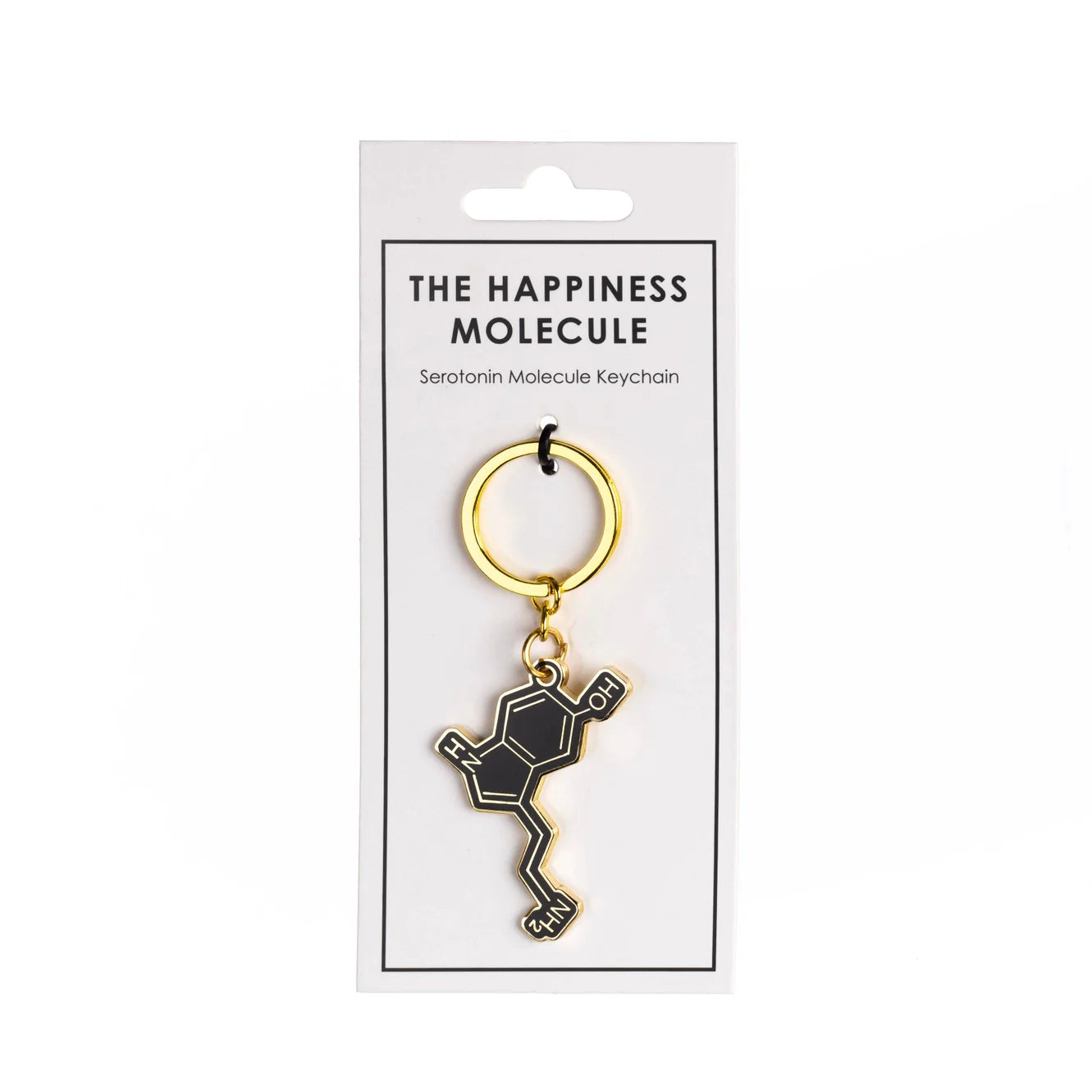 Serotonin Molecule Keychain