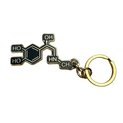 Adrenaline Molecule Keychain
