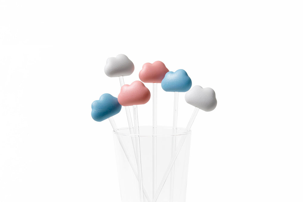 Agitateurs de boissons Nuages – lot de 6