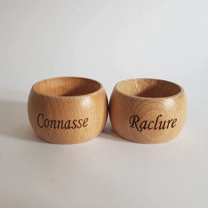 Napkin rings couple Bitch and Scum