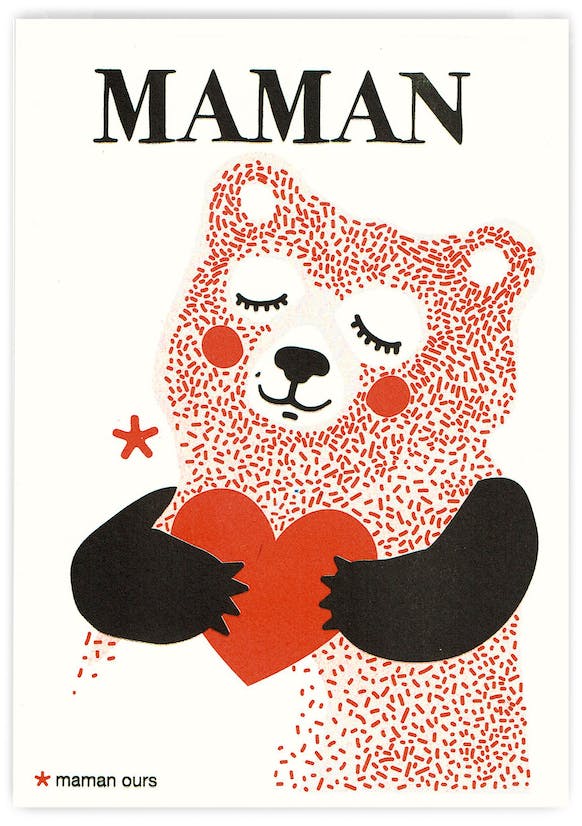 Carte Maman Ours