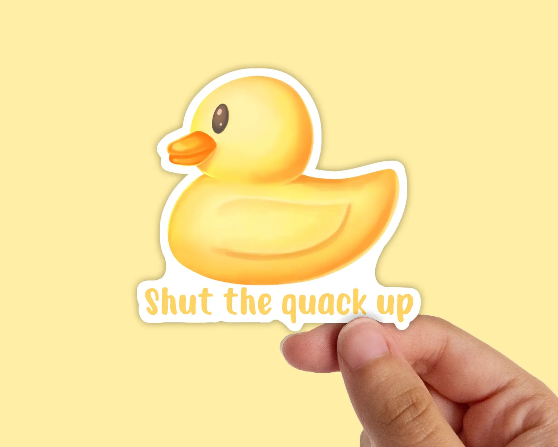 Autocollant Canard "Shut the quack up" Join The Creative Side