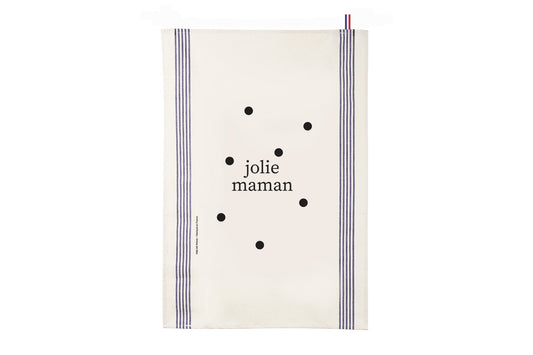 Family tea towel - Jolie Maman