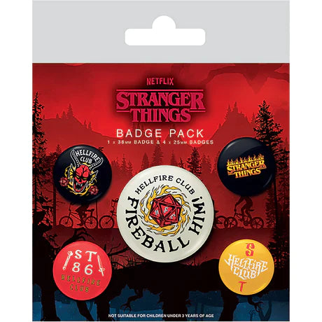 Stranger Things Badges - Hellfire Club 