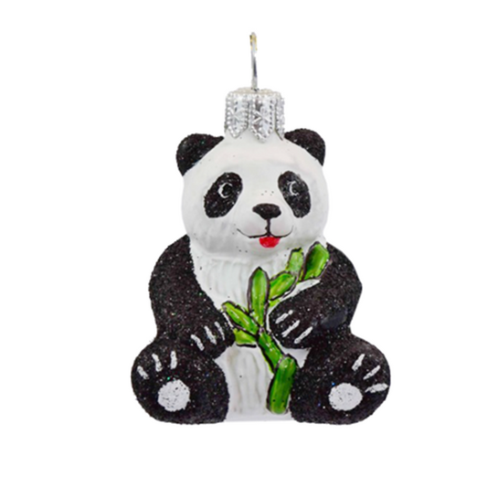 Adorno navideño de panda