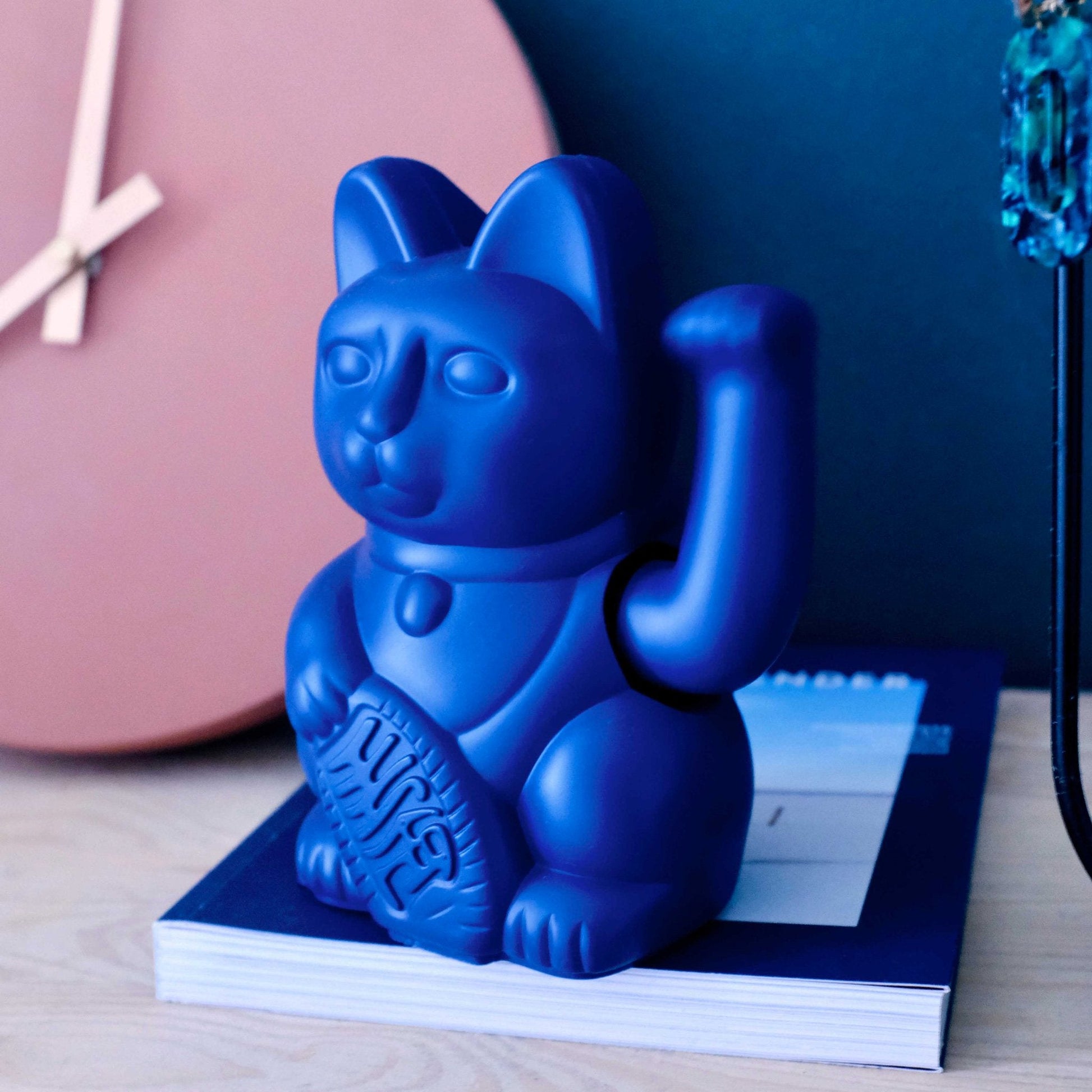 Chat Chanceux Bleu Foncé Donkey | Boutique d'objets cadeaux designs kokochao.com