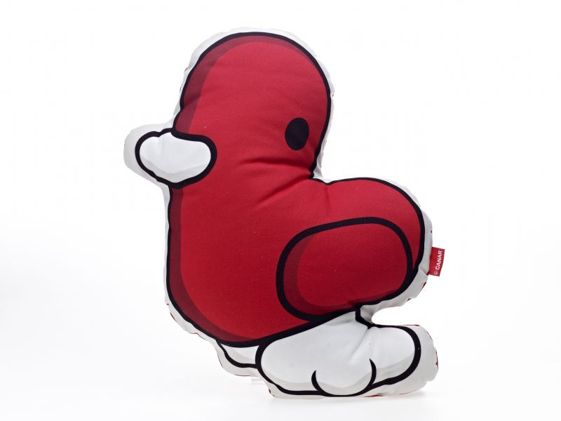 Coussin Canard Rouge