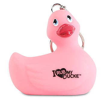 Porte-clés Canard Rose "I Rub My Duckie"