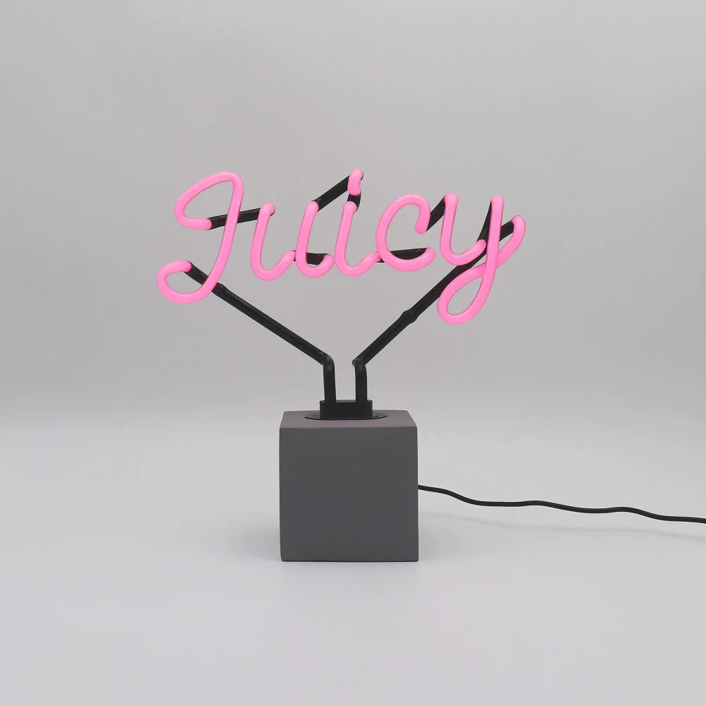 Sappige roze neonlamp
