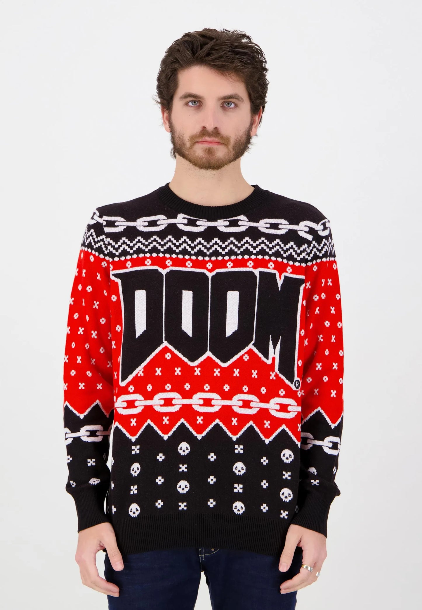 Pull de Noël Doom