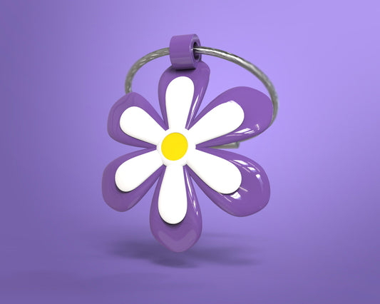 Purple flower key