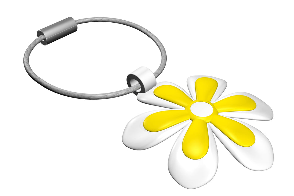 Porta-chaves flor amarela