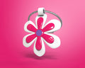 Porte-clés Fleur Rose