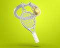 Sleutelhanger Tennis Argenté