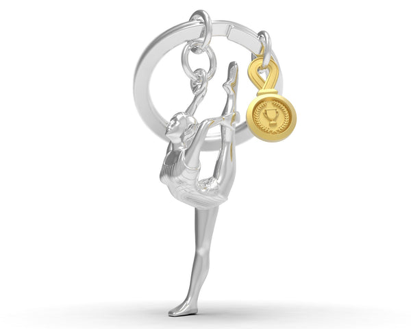 Sleutelhanger met gymnastiekmotief