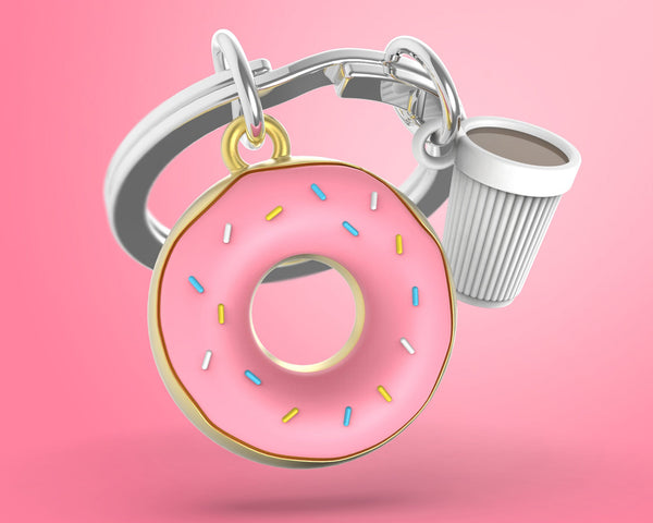 Sleutelhangertje in de vorm van een donut