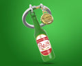 Llavero Bouteille de Bière Verte