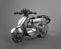 Schlüsselanhänger Retro-Scooter Grau
