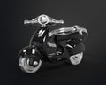 Schlüsselanhänger Retro-Scooter Schwarz