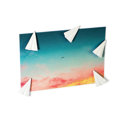 Imanes de aviones de papel