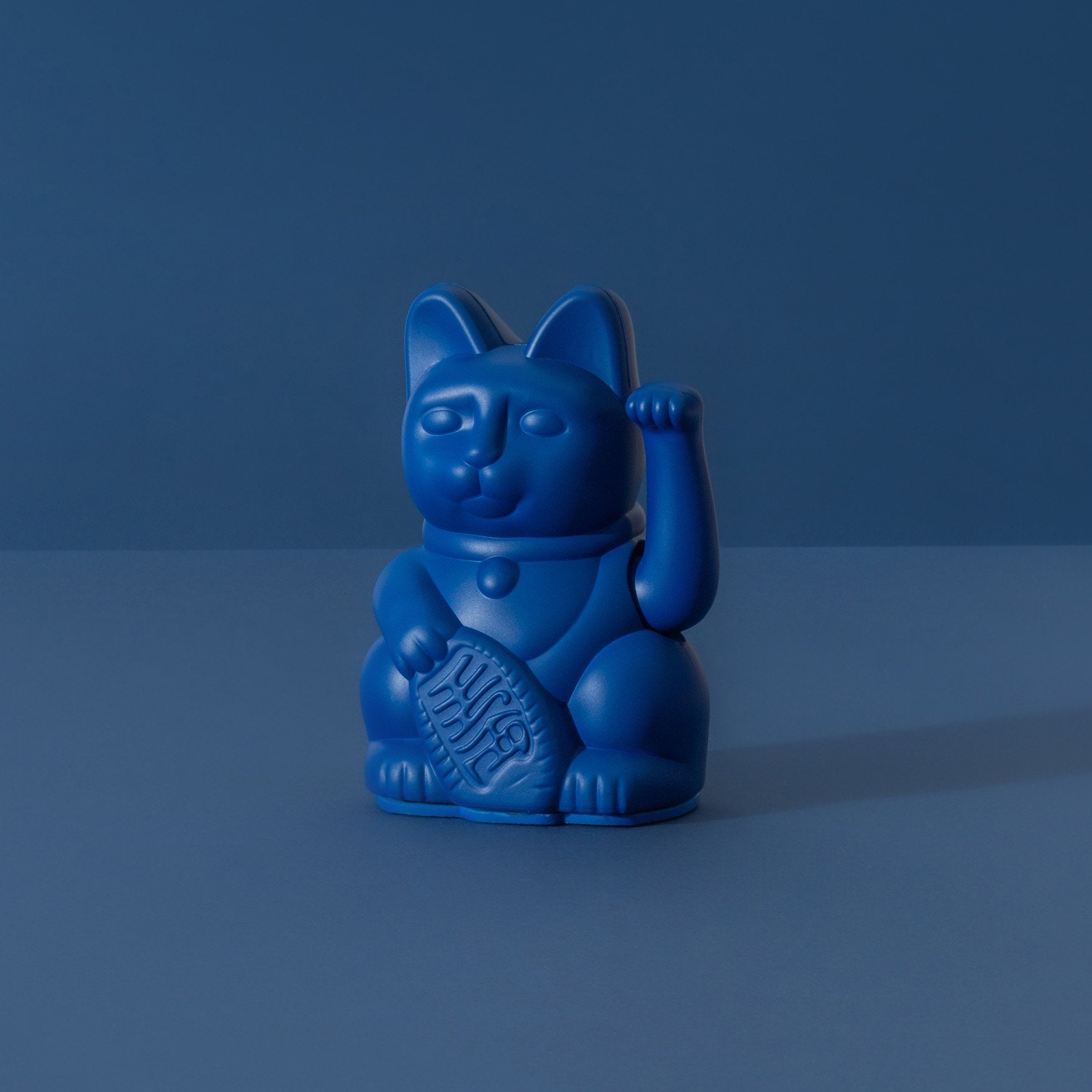 Mini Chat Chanceux Bleu Foncé Donkey | Boutique d'objets cadeaux designs kokochao.com