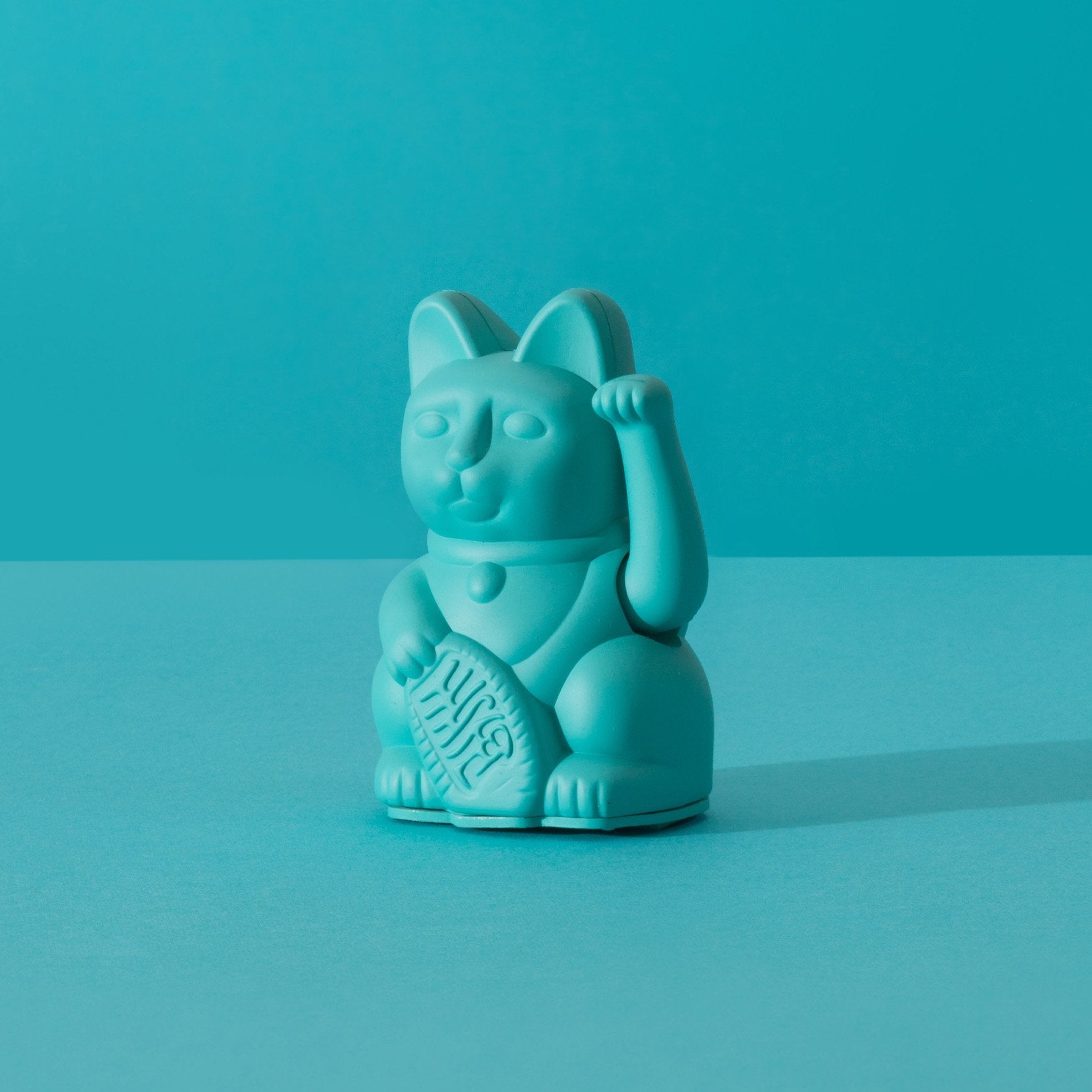 Mini Chat Chanceux Turquoise Donkey | Boutique d'objets cadeaux designs kokochao.com